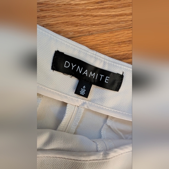 Dynamite White Skort Asymmetrical Wrap Design - Picture 2 of 5